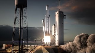 Falcon Heavy  Flight Animation [upl. by Alaric]