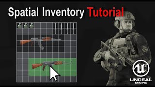 Unreal Engine  Spatial Inventory Tutorial 14 [upl. by Tiena]