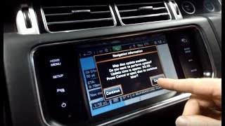 Update Map data on Range Rover L405 SatNav Navigation Software  not easy [upl. by Okihcas]