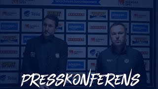 Presskonferens Leksands IF  Malmö Redhawks [upl. by Aremahs450]