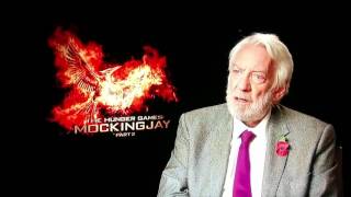 Donald Sutherland  Hidden antiwar message of The Hunger Games [upl. by Ithsav]