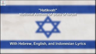 Hatikvah National Anthem of State of Israel  With Lyrics [upl. by Frodine496]