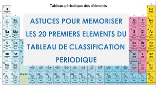 CHIMIE  Mémoriser les 20 premiers éléments du tableau périodique [upl. by Thom]