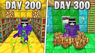 I Survived 300 Days in HARDCORE Minecraft [upl. by Trueman977]