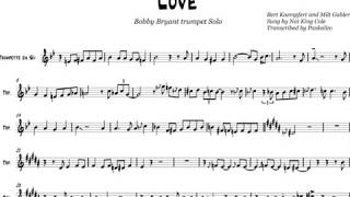 Love  Nat King Cole   Trumpet Solo Transcription [upl. by Harraf]