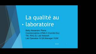 La qualité au laboratoire  ATMLH [upl. by Tolecnal]