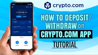 How to DEPOSIT or WITHDRAW on CRYPTOCOM App for Beginners  Tutorial [upl. by Atiuqahc111]