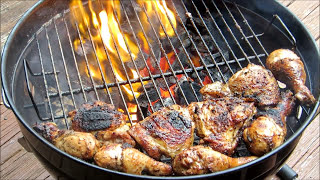 How To Make BBQ Grilled Chicken  Grilled Roadside Chicken Recipe  Weber Grill [upl. by Hosbein]