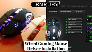 How to Install the Driver for LENRUEs Wired Gaming Mouse [upl. by Tyrus]