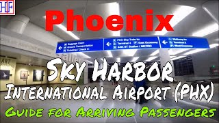 Phoenix Sky Harbor International Airport PHX  Arrivals and Ground Transportation Guide [upl. by Aicener331]