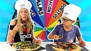 MYSTERY WHEEL OF PIZZA CHALLENGE [upl. by Mcgill]