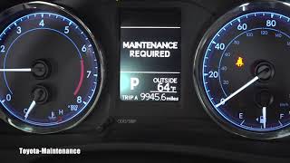 2018 Toyota Corolla maintenance reset  oil light reset [upl. by Sirdi]