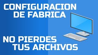 Windows 10 ¿Cómo restablecer el sistema y conservar mis archivos personales [upl. by Kelsey1]