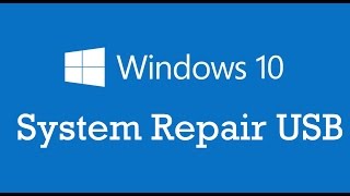 Windows 10 System Repair Disc USB Disc [upl. by Cramer]