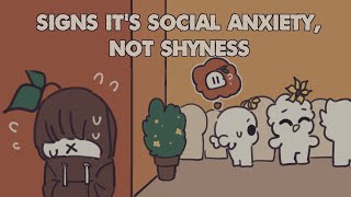 7 Signs Its Social Anxiety Not Shyness [upl. by Putscher718]