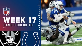 Raiders vs Colts Week 17 Highlights  NFL 2021 [upl. by Sallee]