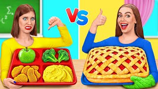 School vs Home Food Challenge by Multi DO Challenge [upl. by Ploss]