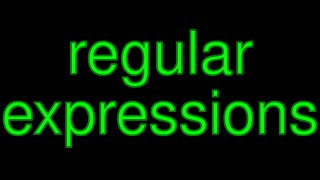 Regular Expressions Regex All the Basics [upl. by Kaplan641]