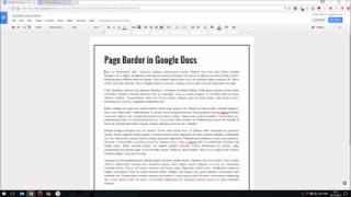 How To Add a Page Border in Google Docs 60 Secs [upl. by Siraf]