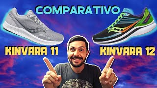 COMPARATIVO SAUCONY KINVARA 11 E 12 [upl. by Mok]