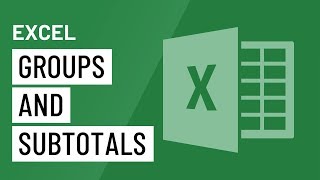 Excel Groups and Subtotals [upl. by Yltneb646]