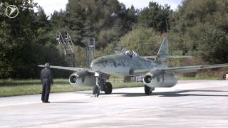 Messerschmitt Me 262  engine start  original sound [upl. by Oirromed775]