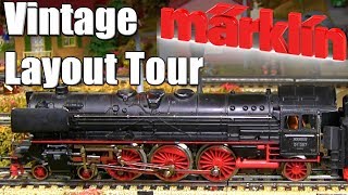 Vintage Marklin HO Scale Model Railroad Layout Tour 1950s Märklin Model Railway [upl. by Adnovoj]