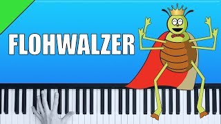 Flohwalzer  Klavier Tutorial  sehr einfach [upl. by Imena]