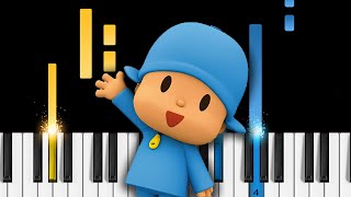 Pocoyo Theme Song  Piano Tutorial  Piano Cover [upl. by Anelav]