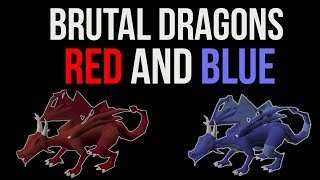 OSRS Brutal Blue Dragon  Brutal Red Dragon Guide  Ranged Method 2018 [upl. by Denise]