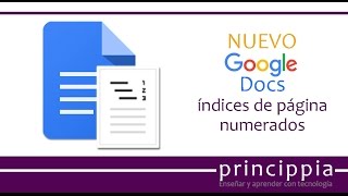 NUEVO en Google Indices de página numerados [upl. by Llenrod225]