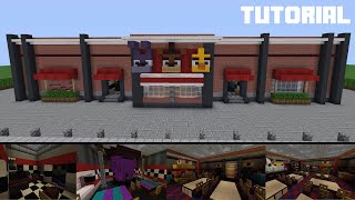 Minecraft Tutorial How To Build Freddy Fazbears Pizza Restaurant Part 1 [upl. by Aiuoqes293]