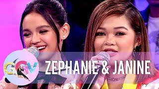 Zephanie and Janine reminisce their Tawag Ng Tanghalan days  GGV [upl. by Acus913]