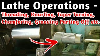 Lathe Machine Operations Turner Fitter Machinist ITI Poly BTech amp Mechanical Engineering Trades [upl. by Tindall]