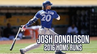 Josh Donaldson  2016 Home Runs [upl. by Tavish190]