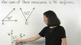 Complementary Angles  MathHelpcom  Geometry Help [upl. by Noid818]