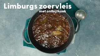 Stoofvlees uit Limburg zoervleis met ontbijtkoek  Allerhande [upl. by Anirav]