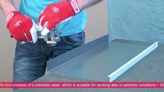 Forming a Mechanically Locked Standing Seam Profile by Hand [upl. by Gerge]