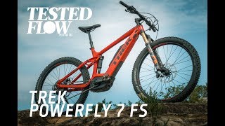 Tested Trek Powerfly 7 FS ebike  Flow Mountain Bike [upl. by Nueoras]