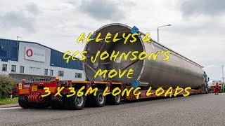 Allelys Heavy Haulage amp GCS Johnson move huge 224m long x 42m wide Silo’s [upl. by Arhsub]