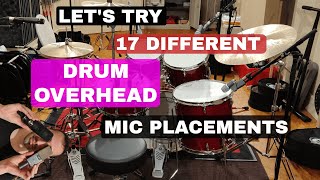 The ULTIMATE drum overhead mic placement guide or close enough [upl. by Dode]