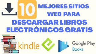 10 PAGINAS PARA DESCARGAR LIBROS ELECTRÓNICOS GRATIS EPUB [upl. by Annaeel]