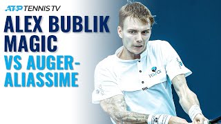 Alexander Bublik MAGIC vs AugerAliassime  Hamburg 2020 [upl. by Reitrac]