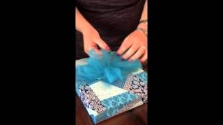 How to Make a Simple Tulle Bow [upl. by Aihsat]