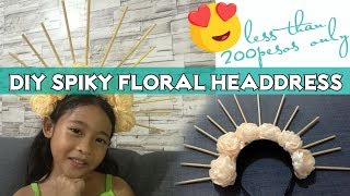 DIY Spiky Floral Headdress [upl. by Ahtiekahs]