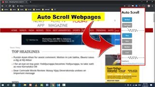 How to Auto Scroll Webpage in Google Chrome in Windows PC [upl. by Ggerk578]