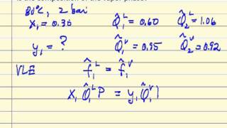 VLE using Fugacity Coefficients Review [upl. by Aihcila]