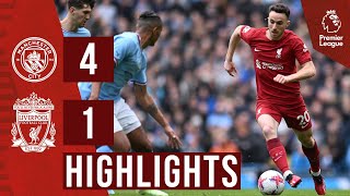 HIGHLIGHTS Man City 41 Liverpool  Reds beaten at the Etihad [upl. by Ileyan291]