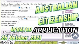 AUSTRALIAN CITIZENSHIP APPLICATION  How to apply an Australian Citizenship online No audio [upl. by Bakemeier]