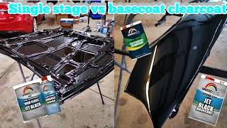 Single stage vs basecoat clearcoat [upl. by Atihana]